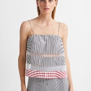 Club Monaco Striped Sunburst Tank